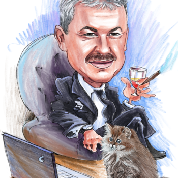 Cartoon-Design in Berlin Karikatur zum Rente
