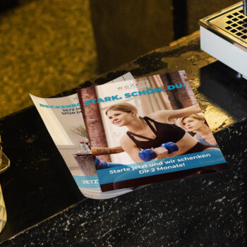 Modernes Bannerdesign für ein Fitnessstudio