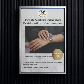 Von mir entwickeltes Werbebanner für Nail Design
